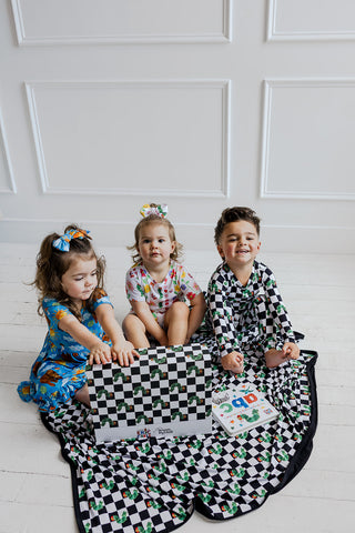 BEAR-Y BLUE SKIES DREAM RUFFLE DRESS