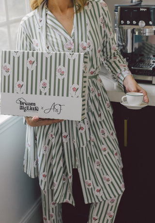 ROSIE'S MEADOW STRIPES WOMEN'S DREAM ROBE