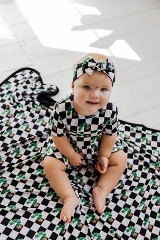 CATERPILLAR CHECK DREAM BODYSUIT DRESS