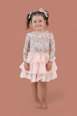 AUTUMN BLOSSOM LONG SLEEVE DREAM TUTU DRESS