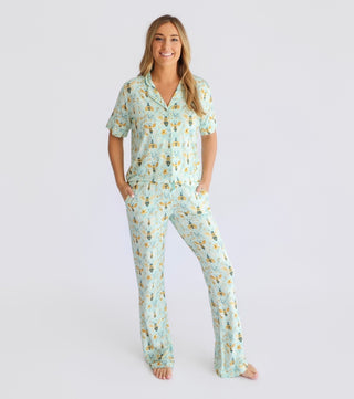 BUZZ & BLOOM WOMEN'S SHORT SLEEVE FLARE DREAM SET