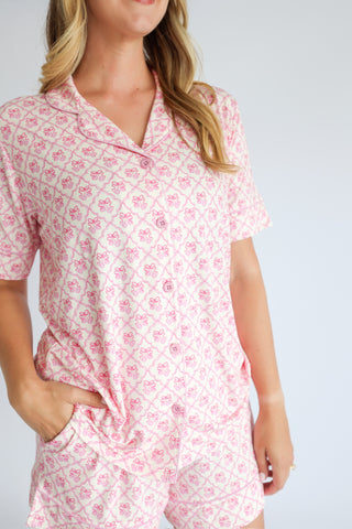 VINTAGE CHERRY CHARM WOMEN’S DREAM SHORT SET