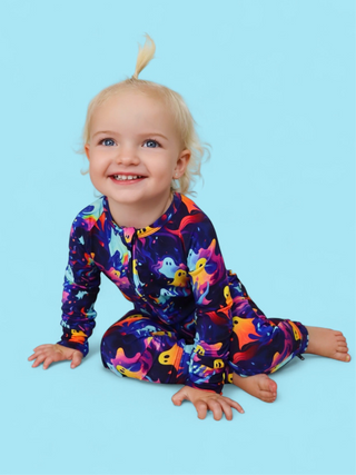 GLOWIN' GHOSTIES DREAM ROMPER
