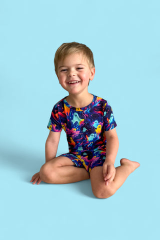 GLOWIN' GHOSTIES DREAM SHORT SET