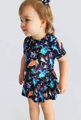 MIDNIGHT REEF DREAM BODYSUIT DRESS