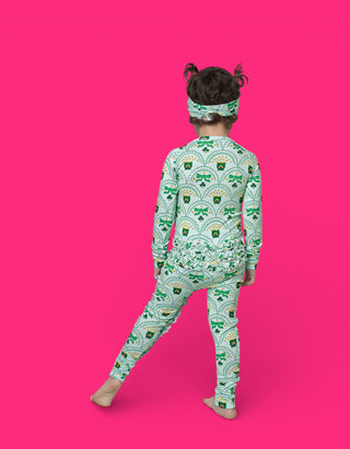 CLOVER & COINS DREAM RUFFLE ROMPER