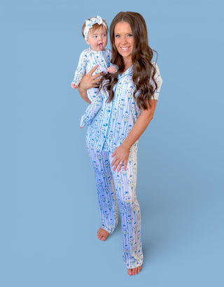 HEIRLOOM BLUE BLOOMS WOMEN'S DREAM FLARE SET