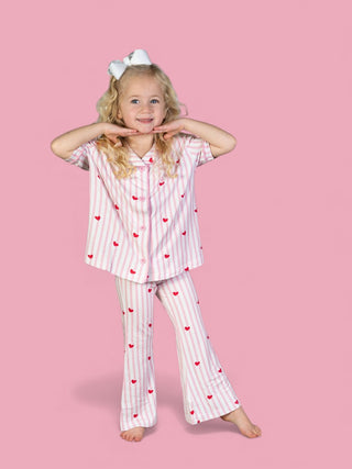 SWEETHEART STRIPES DREAM GIRL'S FLARE SET
