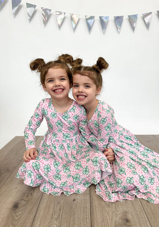 LITTLE MISS SHAMROCK DREAM RUFFLE DRESS