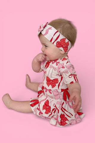 BE MINE BOWS DREAM BODYSUIT DRESS