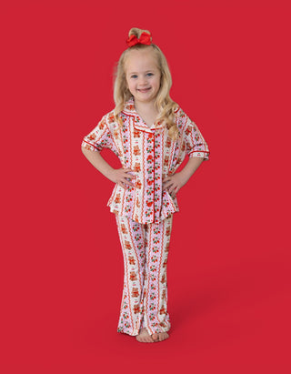 BERRY BEAR BLISS DREAM GIRL'S FLARE SET