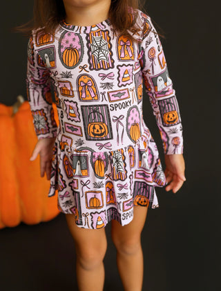 SPOOKY SWEETHEART DREAM BODYSUIT DRESS