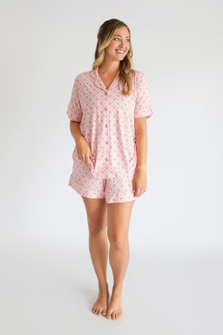 VINTAGE CHERRY CHARM WOMEN’S DREAM SHORT SET