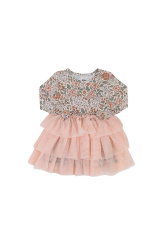 AUTUMN BLOSSOM LONG SLEEVE DREAM TUTU DRESS