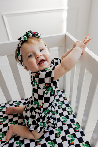 CATERPILLAR CHECK DREAM BODYSUIT DRESS