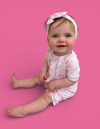 PINK PUPPY TOILE DREAM BOW