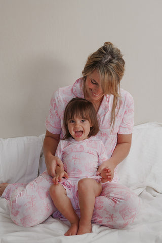 BLUSH BUNNY TOILE WOMEN'S DREAM FLARE SET