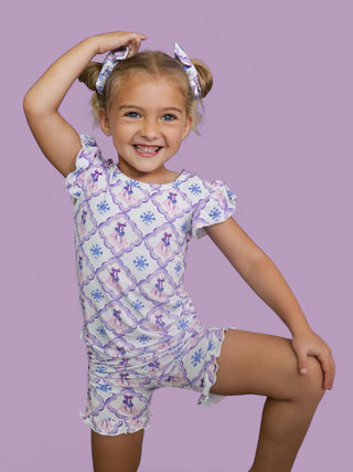 ICY WONDERLAND DREAM RUFFLE SHORT SET