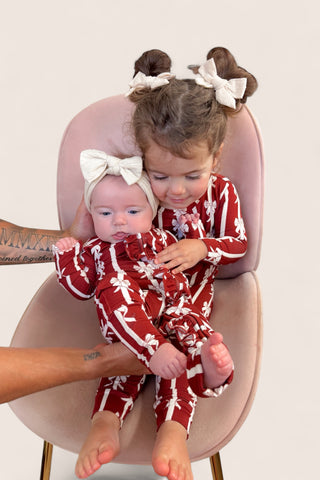 MISTLE-BOWS DREAM RUFFLE ROMPER