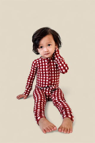 PEPPERMINT PLAID DREAM ROMPER