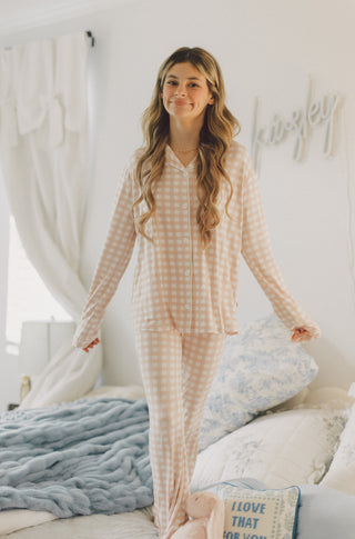 CHARLIE'S CHECKS DREAM GIRL'S FLARE SET