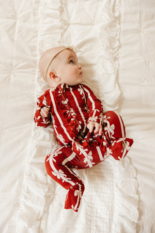 MISTLE-BOWS DREAM RUFFLE ROMPER