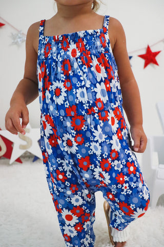 LIBERTY BLOOMS DREAM SMOCKED JUMPSUIT