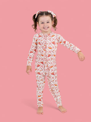 SLICE OF FALL DREAM RUFFLE ROMPER