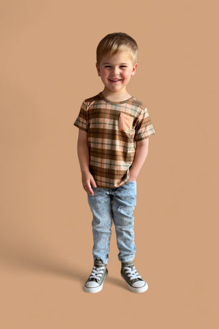 HARVEST TARTAN DREAM POCKET TEE