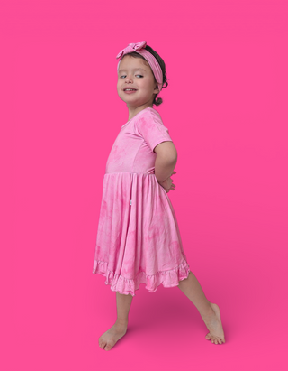 PINK DAYDREAM DREAM RUFFLE DRESS