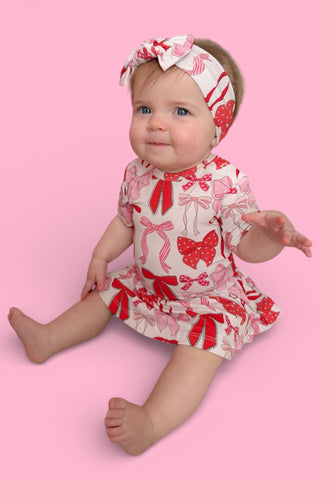 BE MINE BOWS DREAM BODYSUIT DRESS