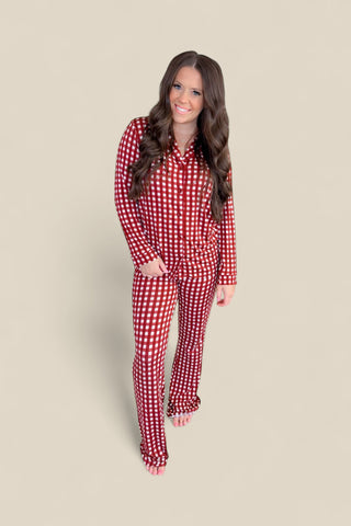 PEPPERMINT PLAID WOMEN'S DREAM FLARE SET