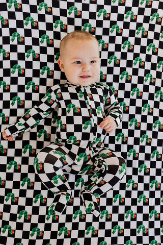 CATERPILLAR CHECK DREAM ROMPER