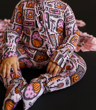 SPOOKY SWEETHEART DREAM RUFFLE ROMPER