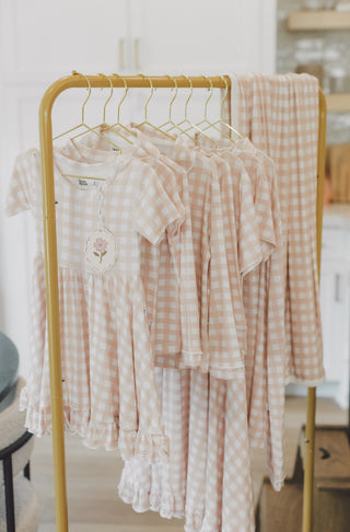 CHARLIE'S CHECKS DREAM RUFFLE DRESS