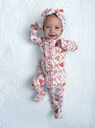 SLICE OF FALL DREAM RUFFLE ROMPER