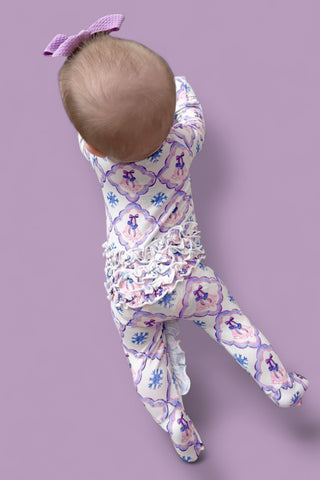 ICY WONDERLAND DREAM RUFFLE ROMPER