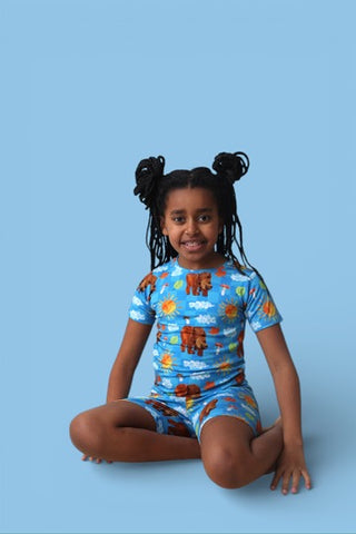 BEAR-Y BLUE SKIES DREAM SHORT SET