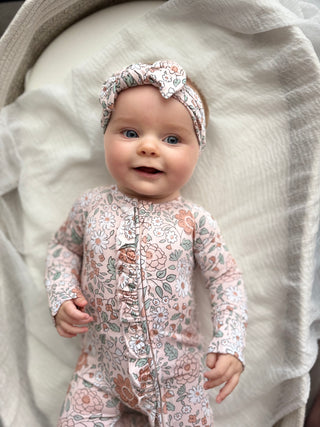 AUTUMN BLOSSOM DREAM RUFFLE ROMPER