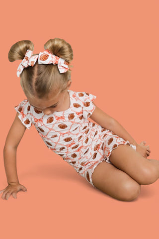 GAME DAY GLAM DREAM RUFFLE SHORT SET