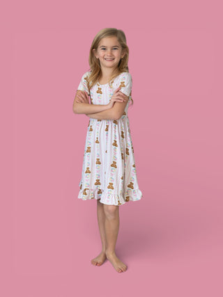 BEAR-Y BLOSSOMS DREAM RUFFLE DRESS