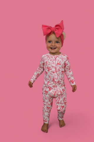 BOW CHECKERED CHARM DREAM RUFFLE ROMPER