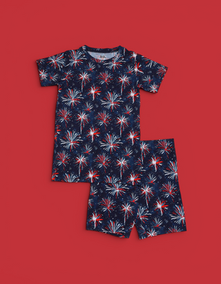 RED, WHITE & BOOM DREAM SHORT SET