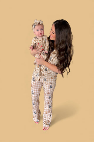 TEDDY CHECK WOMEN'S DREAM FLARE SET