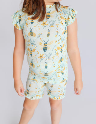 BUZZ & BLOOM DREAM RUFFLE SHORT SET