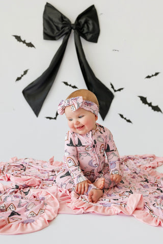 PRETTY LITTLE HAUNTS DREAM RUFFLE ROMPER