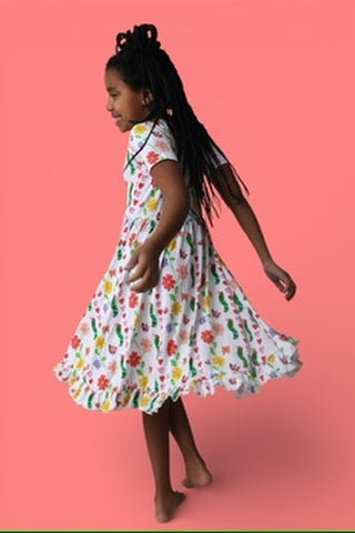 LOVEBUG BLOOMS DREAM RUFFLE DRESS