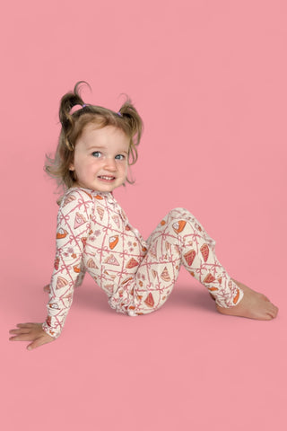 SLICE OF FALL DREAM RUFFLE ROMPER