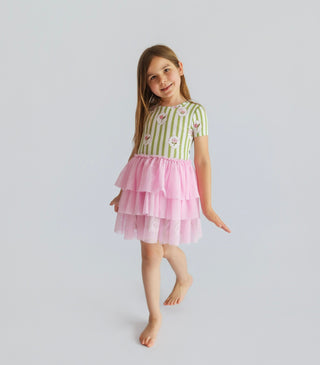 ROSIE'S MEADOW STRIPES DREAM TUTU DRESS