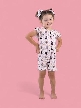 BROOMSTICKS AND BLOSSOMS DREAM RUFFLE SHORT SET